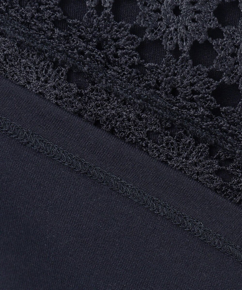 組曲 【WEB限定】フラワーレース 袖フレアトップス 