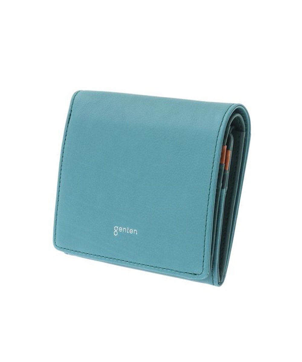 genten ピア ボックス2つ折り財布 