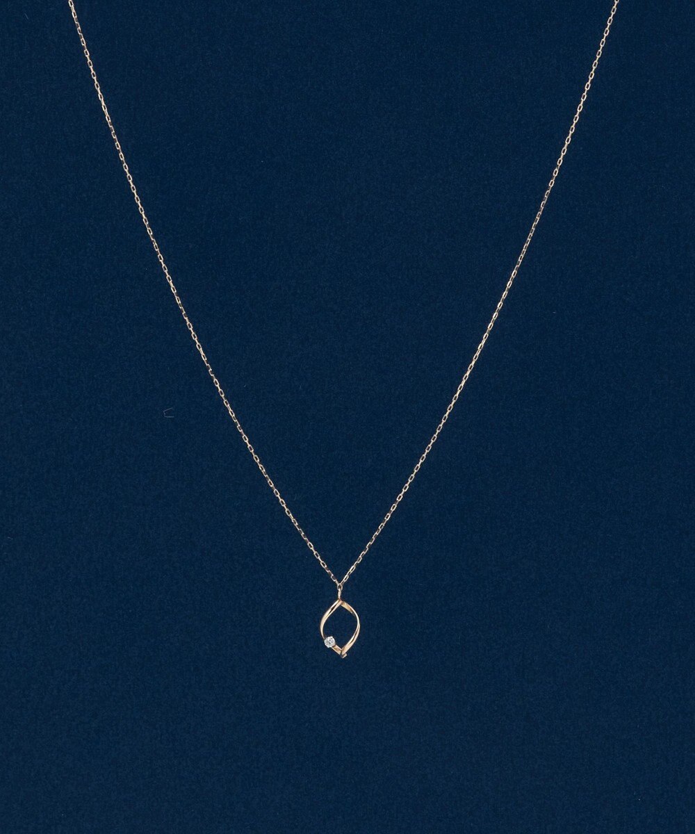 Phoebe 【K10】リーフィーダイヤモンドネックレス/全長:40cm 