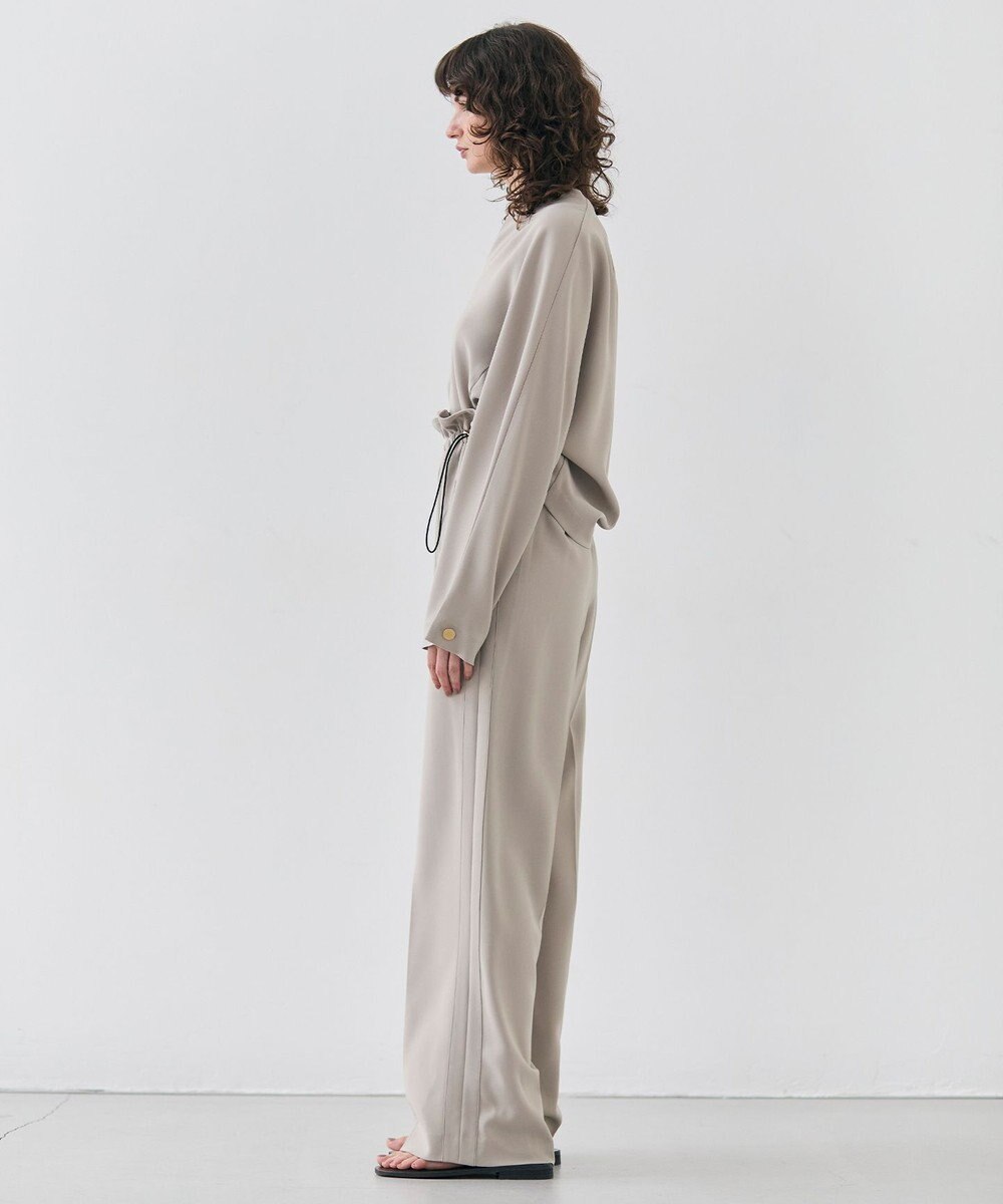 BEIGE， 【洗える】RUE / スリットネックフォルムブラウス 