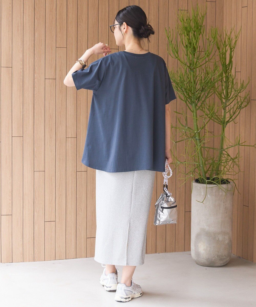 AMERICAN HOLIC 接触冷感バックフレア半袖プルオーバー 