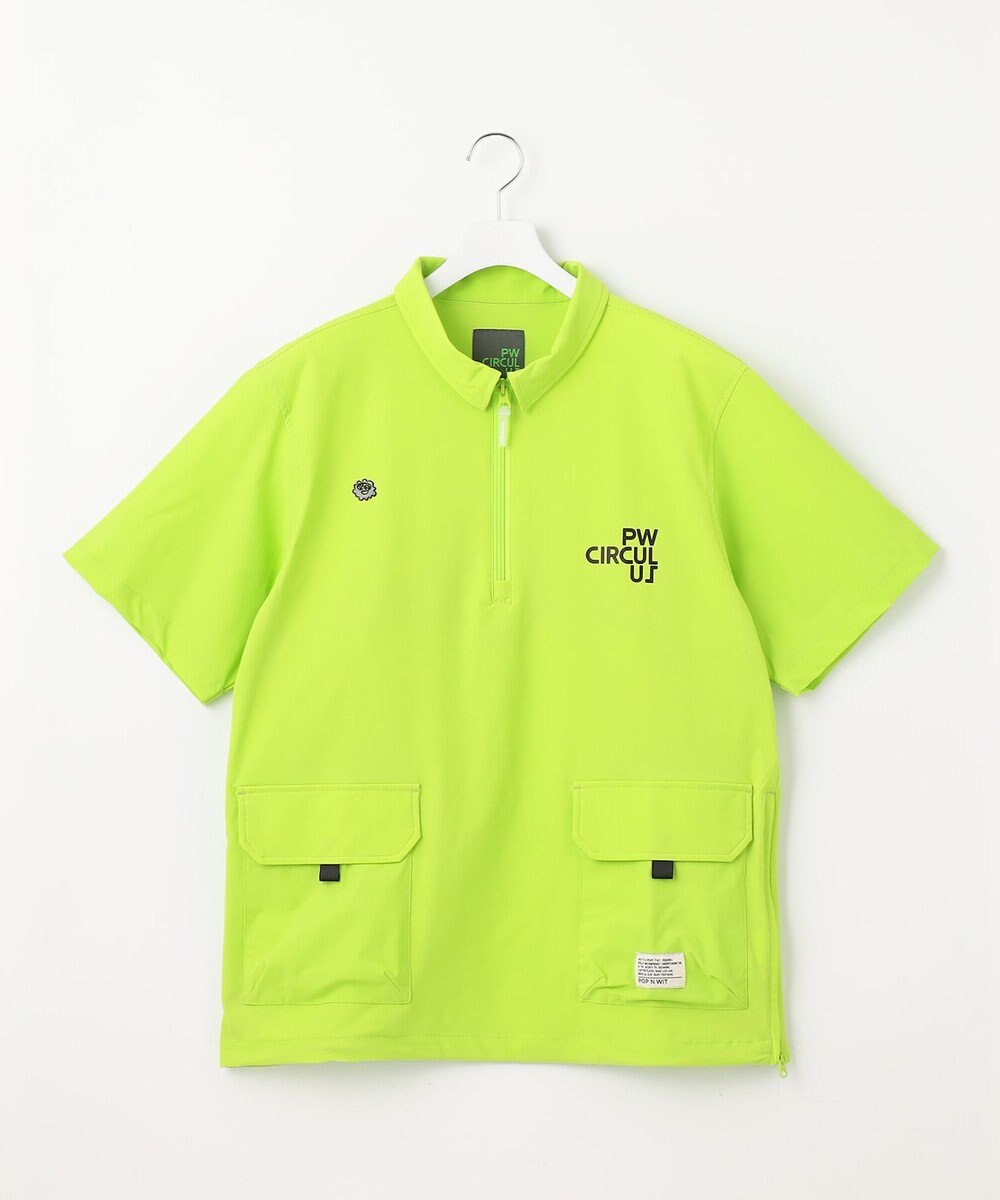 PW CIRCULUS 【機能性素材 TM ICE 使用】【MEN】ハーフジップ シャツ 