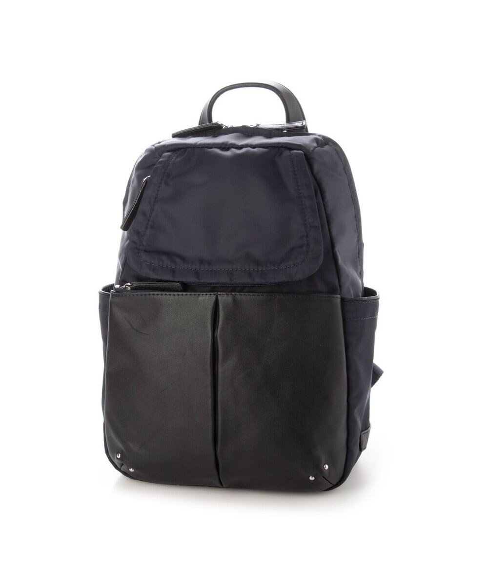 Y'SACCS NEWナイロン×レザーコンビシリーズ　前ポケットミニリュックサック 