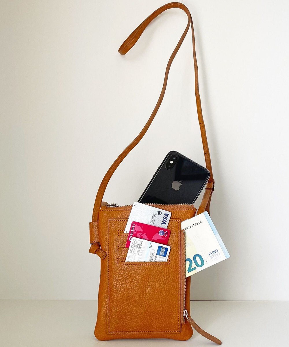 Hekhèr Le Style de Vie 新色追加【日本製】シュリンクレザー スマートフォンポシェット 