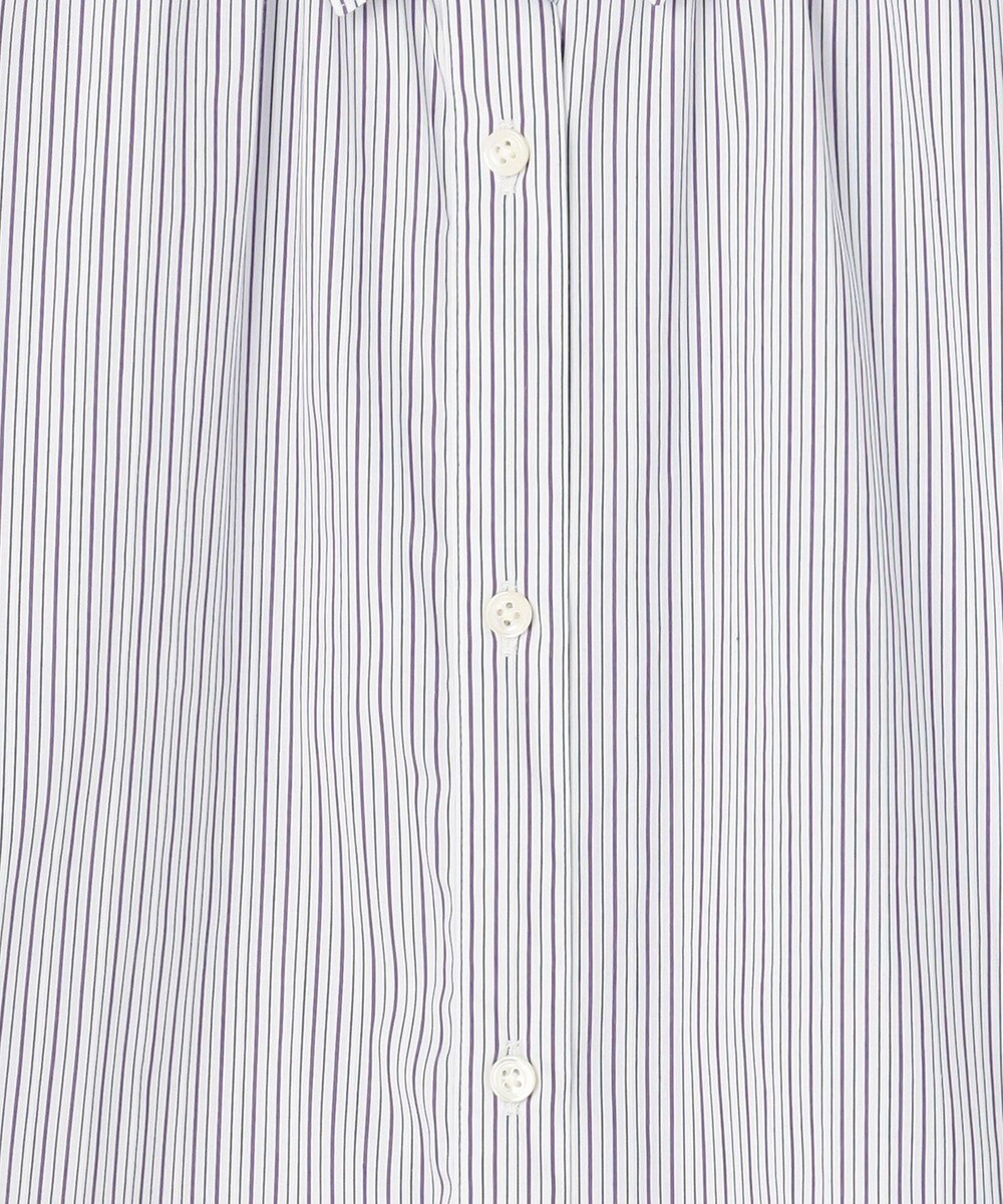 J.PRESS LADIES BEZ ドビーストライプ シャツカラー ブラウス 