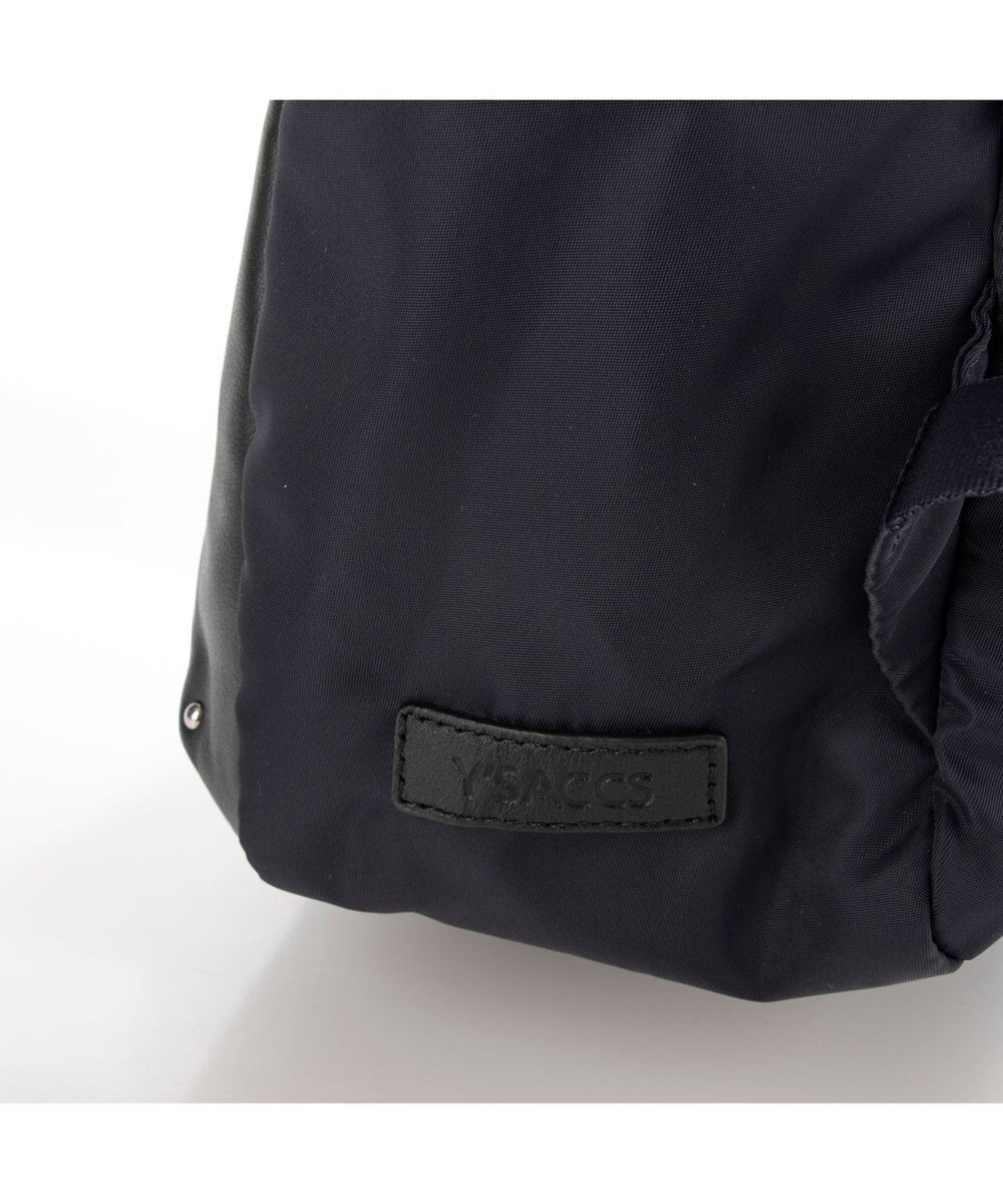 Y'SACCS NEWナイロン×レザーコンビシリーズ　前ポケットミニリュックサック 