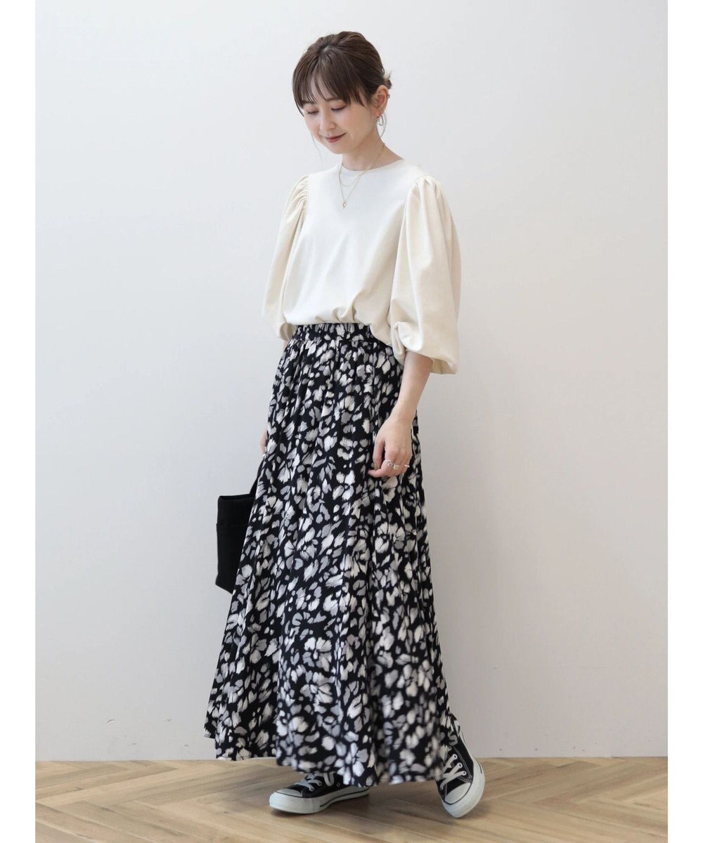 AMERICAN HOLIC ドルマンギャザー７分袖カットプルオーバー 