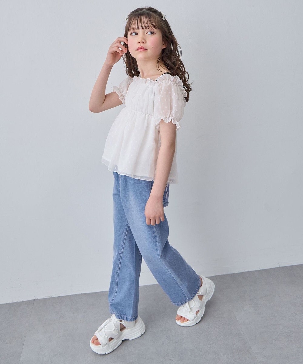 ANY KIDS 【一部店舗/WEB先行販売アイテム】2WAY シアードビーブラウス 