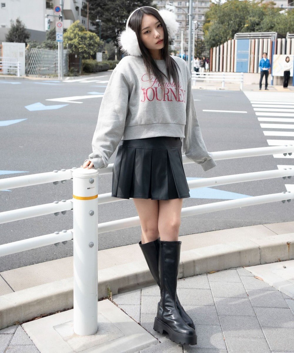 WEGO 【暖かい/裏起毛】裏起毛グラフィックスウェット 