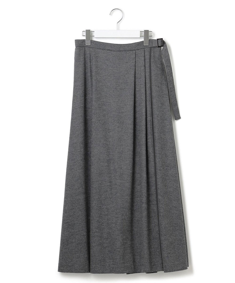 23区 L 【洗える】ウールミルドジャージー フレアスカート 