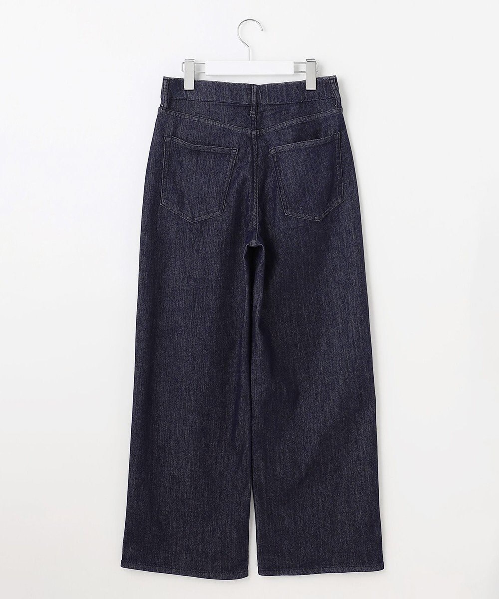 自由区 L 【19号サイズまで展開】ウスカルデニムワイドストレート パンツ 
