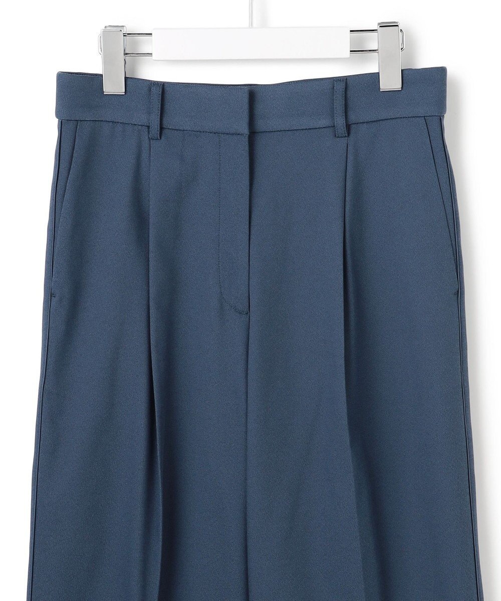 ICB L 【裏起毛】 ウォームサテン ワイドストレートパンツ 