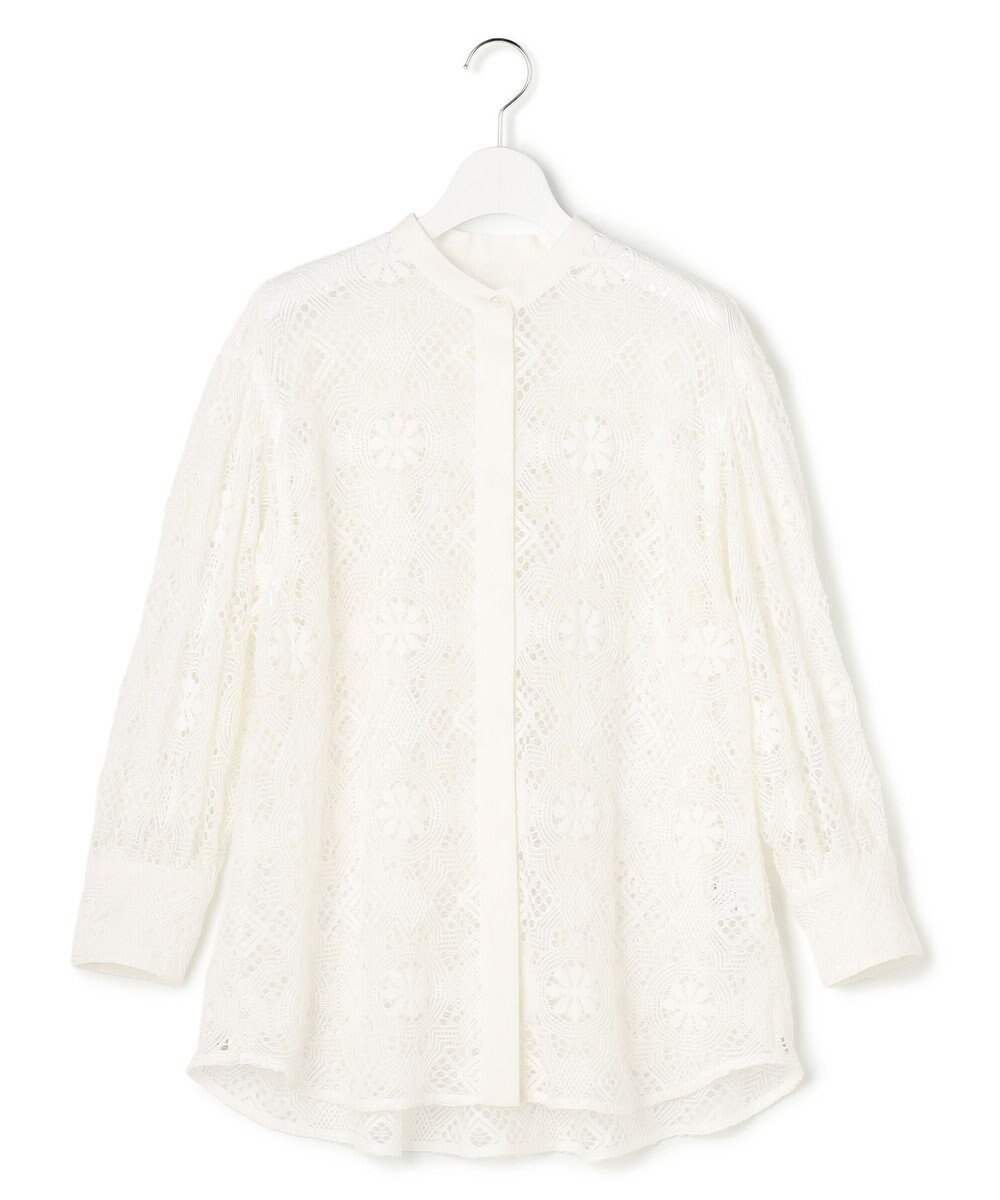 23区 【GOLD LABEL】モチーフレース シャツ ブラウス 