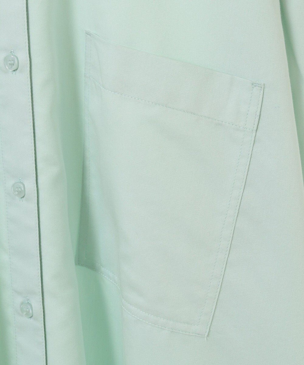 AMERICAN HOLIC イージーケアバンドカラーＷポケットロングシャツ 