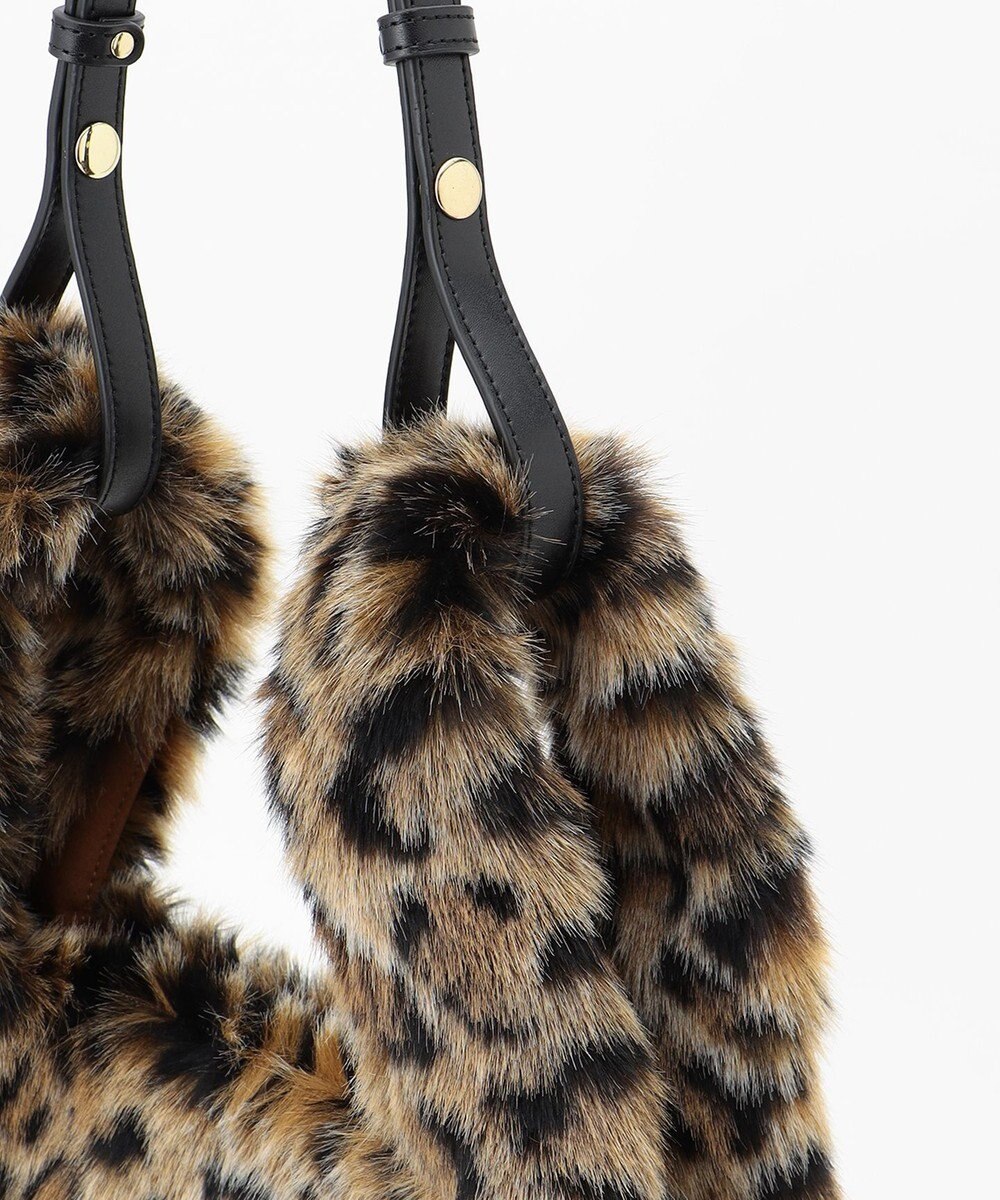 23区 【CLASSY.1月号掲載】レオパード ファー バッグ 