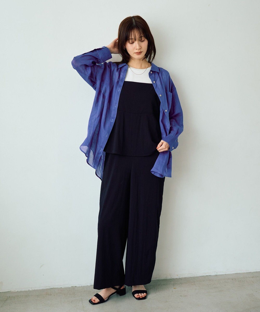 YECCA VECCA 3wayシアーリネンシャツ 