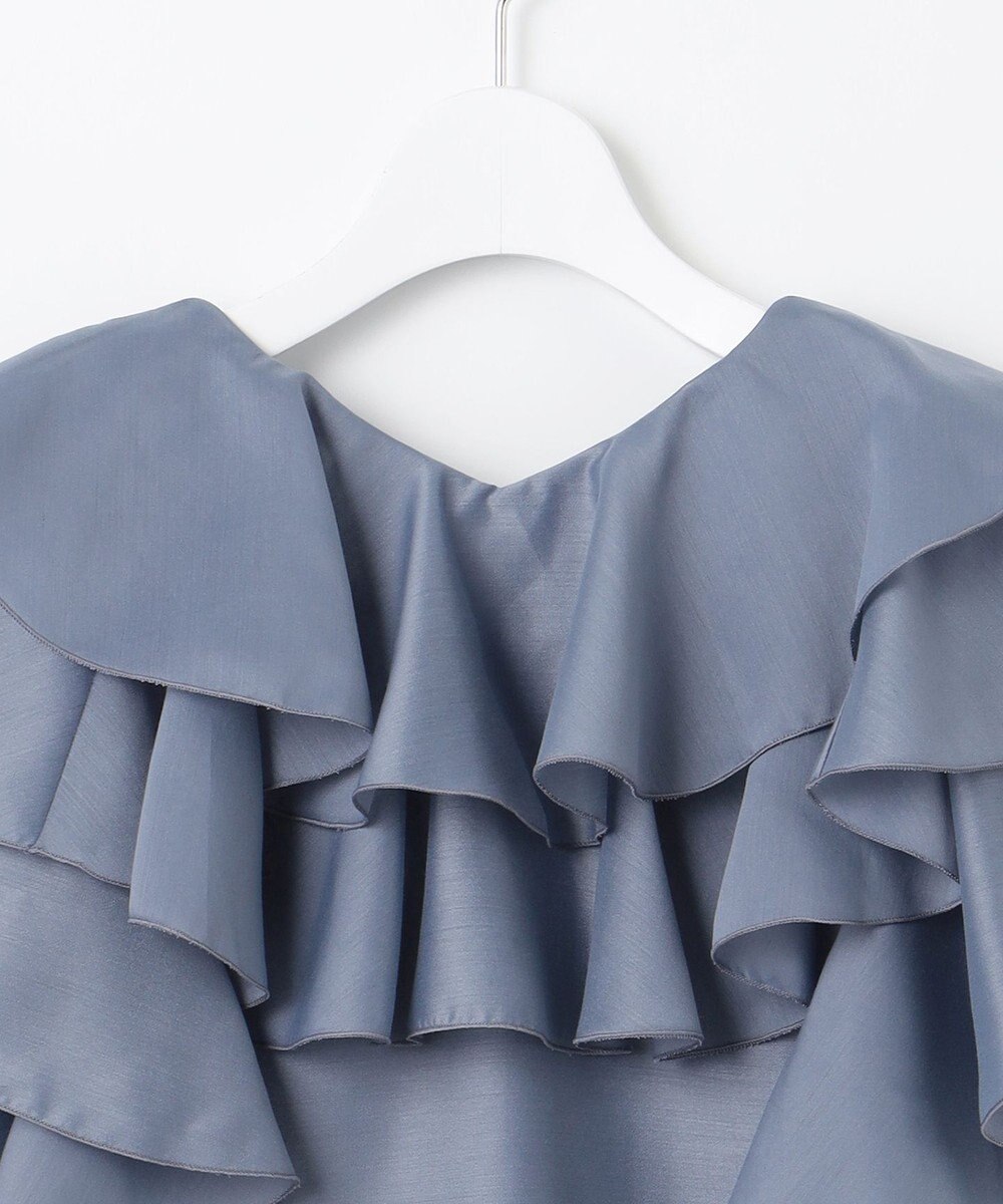 Feroux 【洗える】エアリーフリル ブラウス 