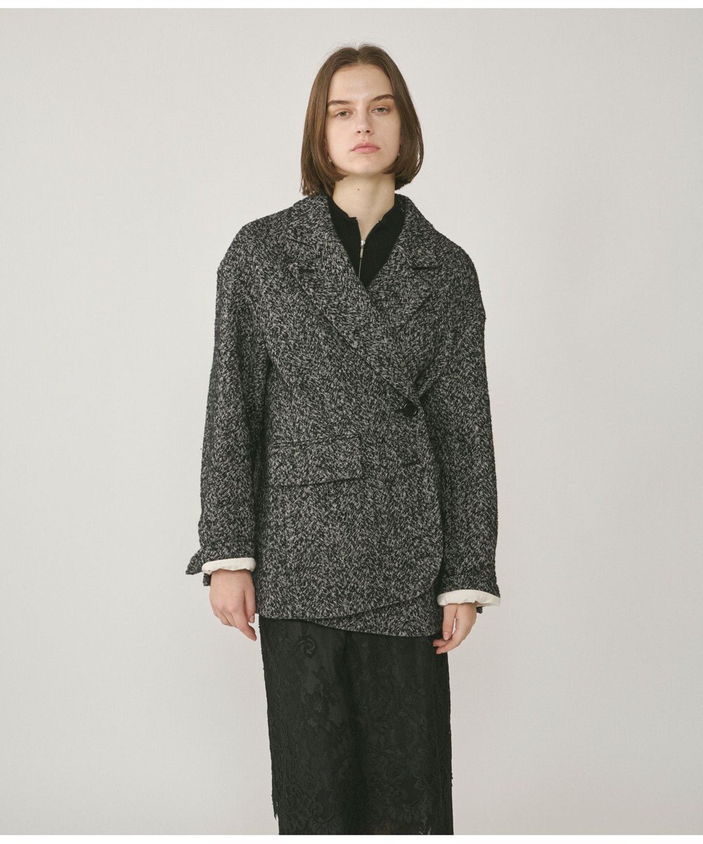 GRACE CONTINENTAL ヘリンボーンツイードジャケット 