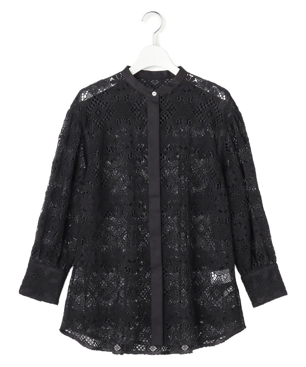 23区 【GOLD LABEL】モチーフレース シャツ ブラウス 