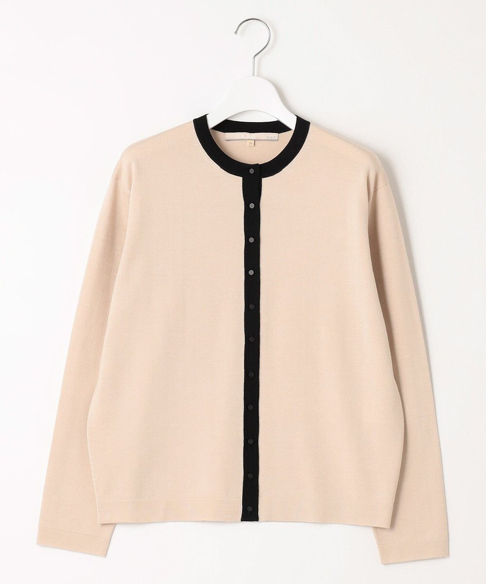 自由区 【アンサンブル対応・洗える】ウールシルク カーディガン 