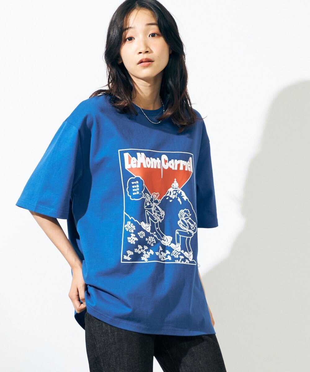 SHARE PARK MENS 【UNISEX】UVカット アートコラボTシャツ〈HIKING〉 