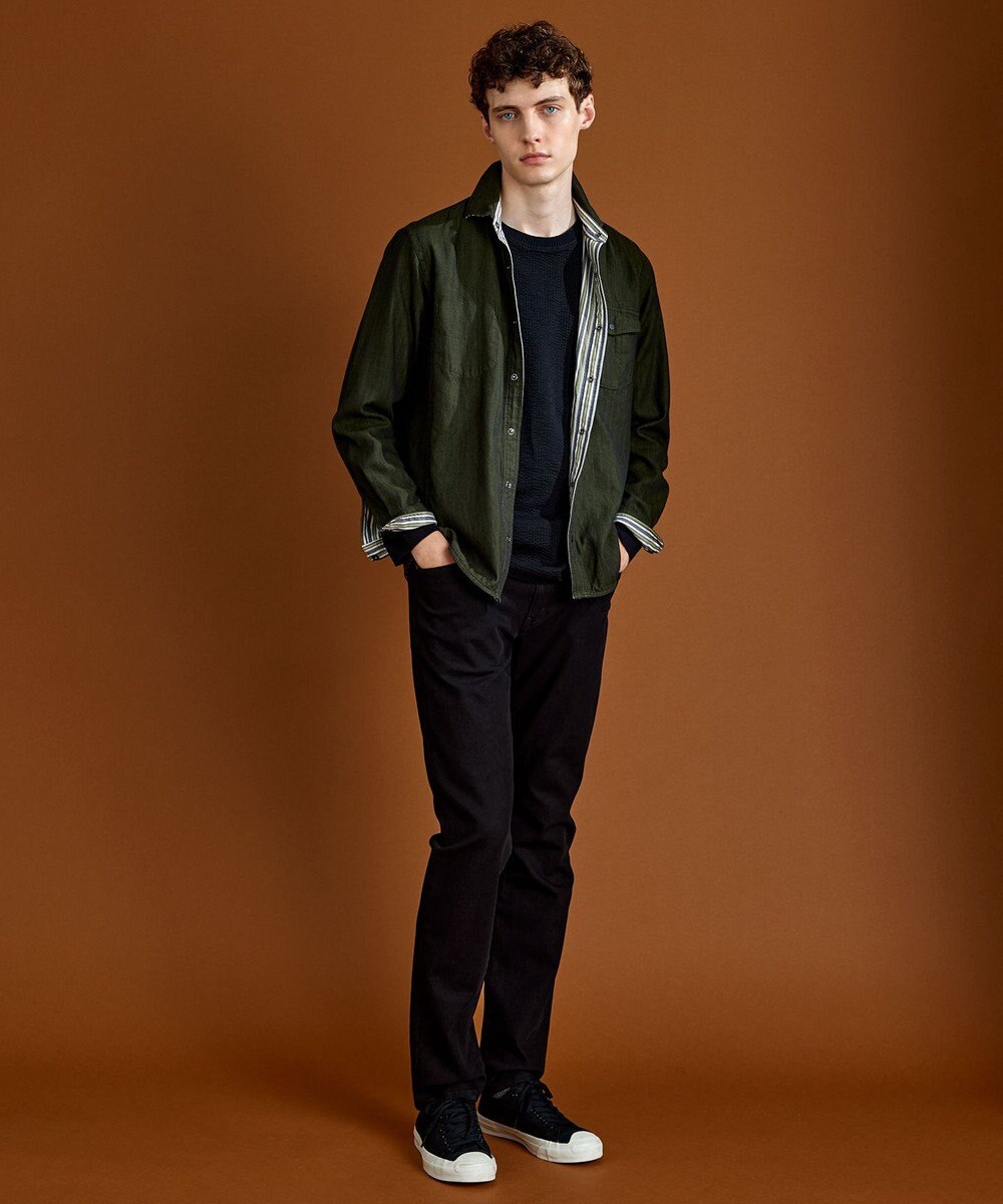 JOSEPH ABBOUD 【オーガニックコットン使用・好評につき長袖登場！】JOE COTTONサッカーTシャツ 