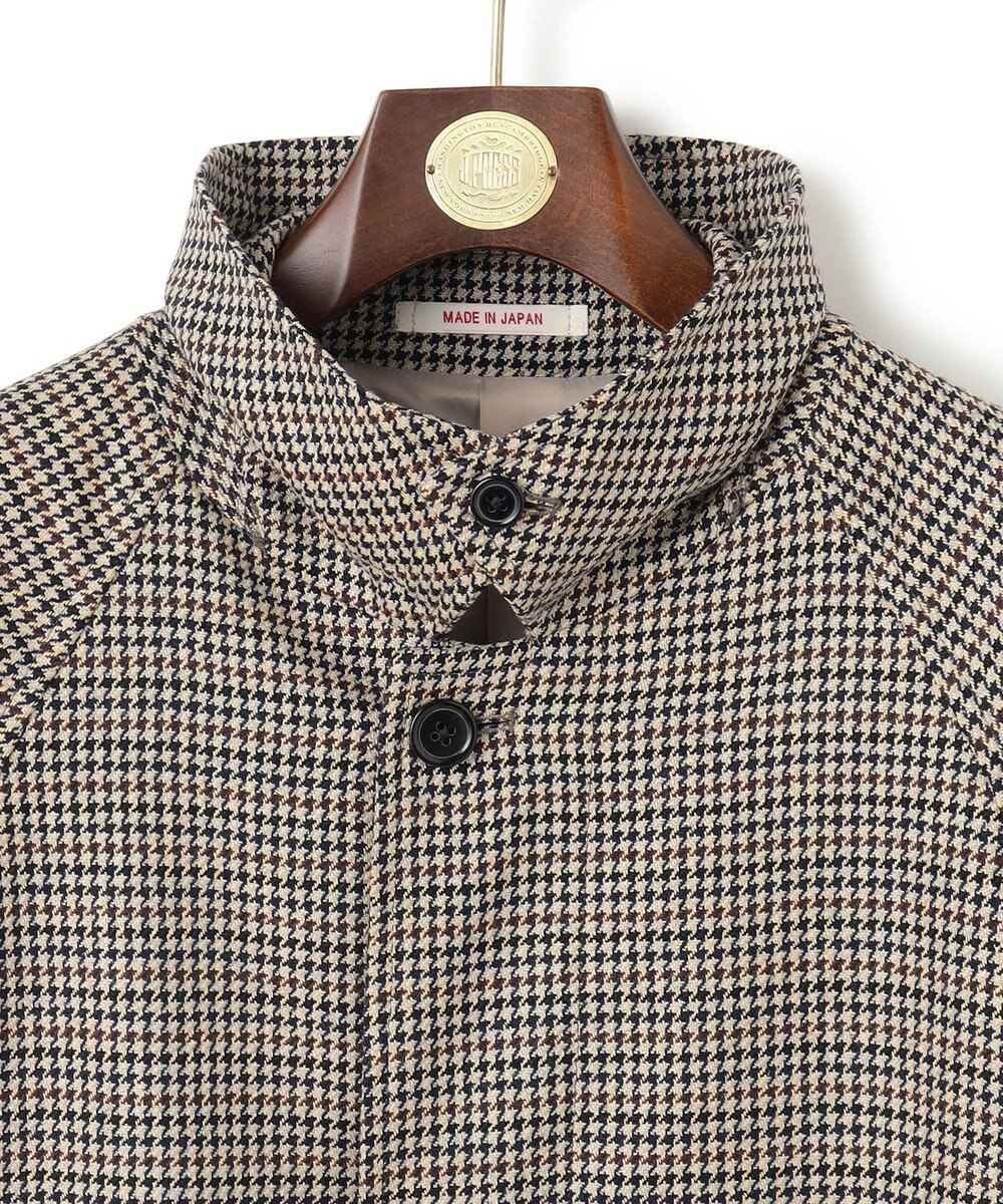 J.PRESS MEN 【J.PRESS ORIGINALS】 SILK TWEED BELTED BALMACAAN COAT / JAPAN MADE 