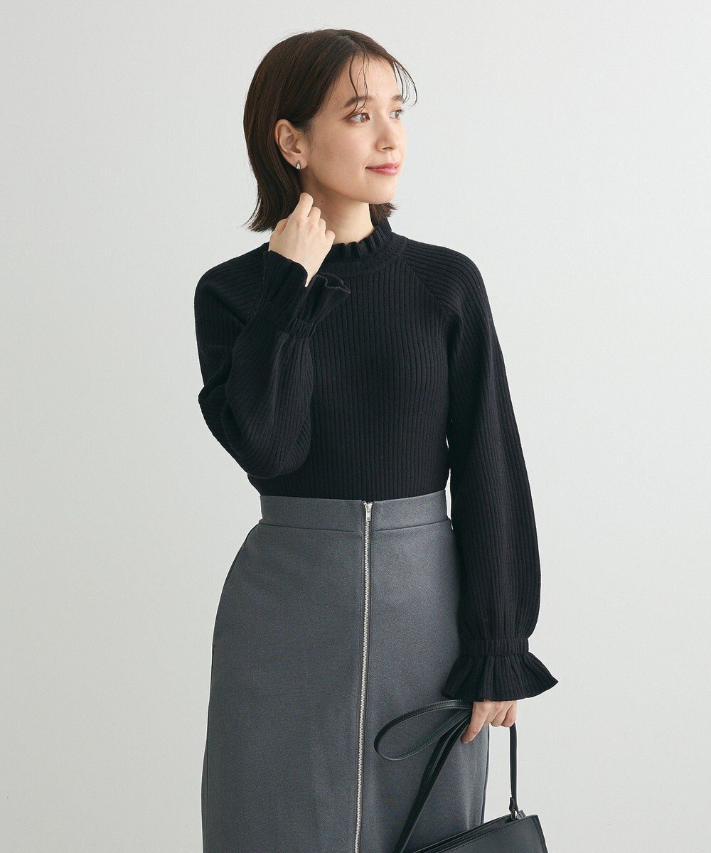 Green Parks ・ｓｗｉｎｇ　ｂｙ　キャンディスリーブリブニット 