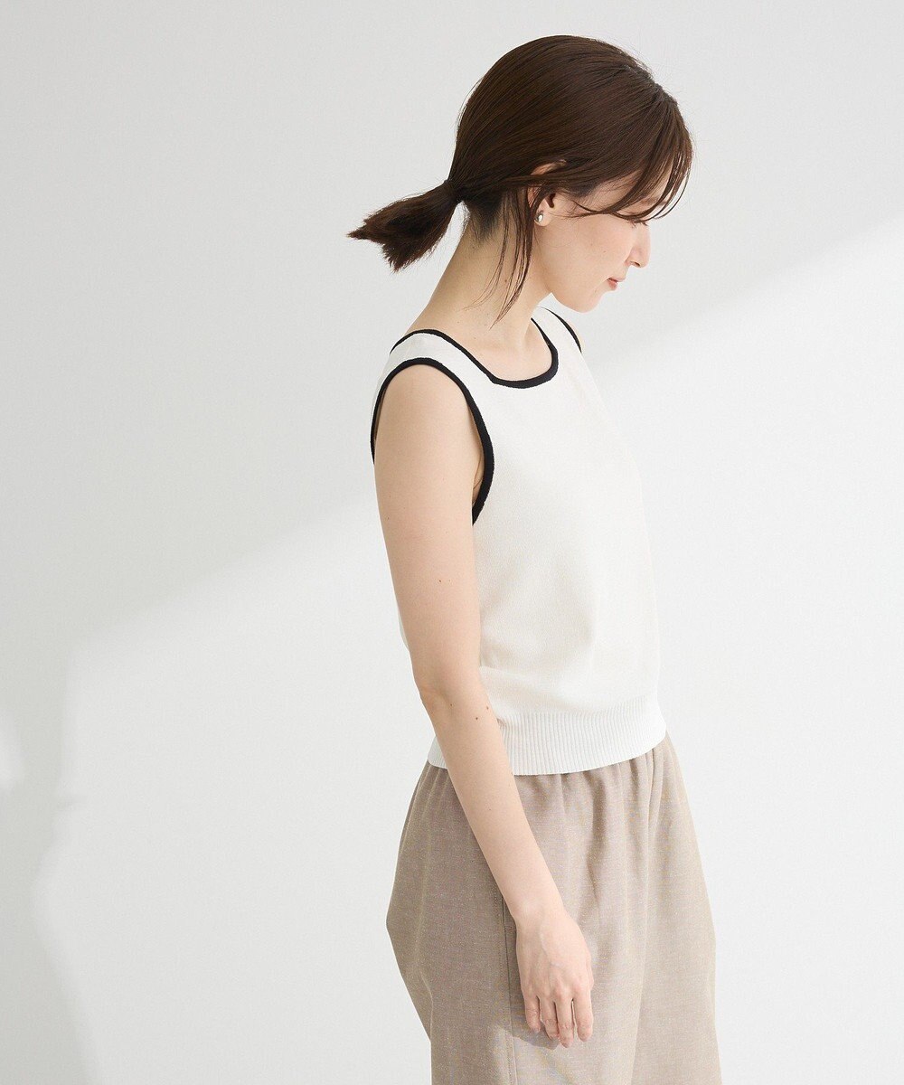 Green Parks ・ＥＬＥＮＣＡＲＥ　ＤＵＥ　バイカラーニットタンク 