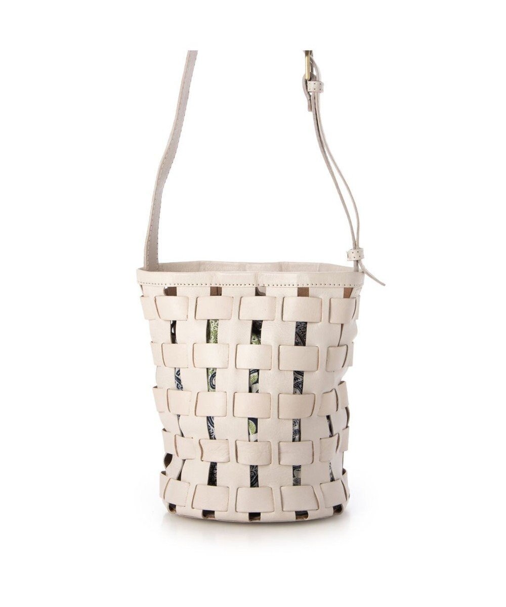 UNBILLION ピークスピーク PEAKS PEAK / 牛革透かし編みメッシュショルダートート 