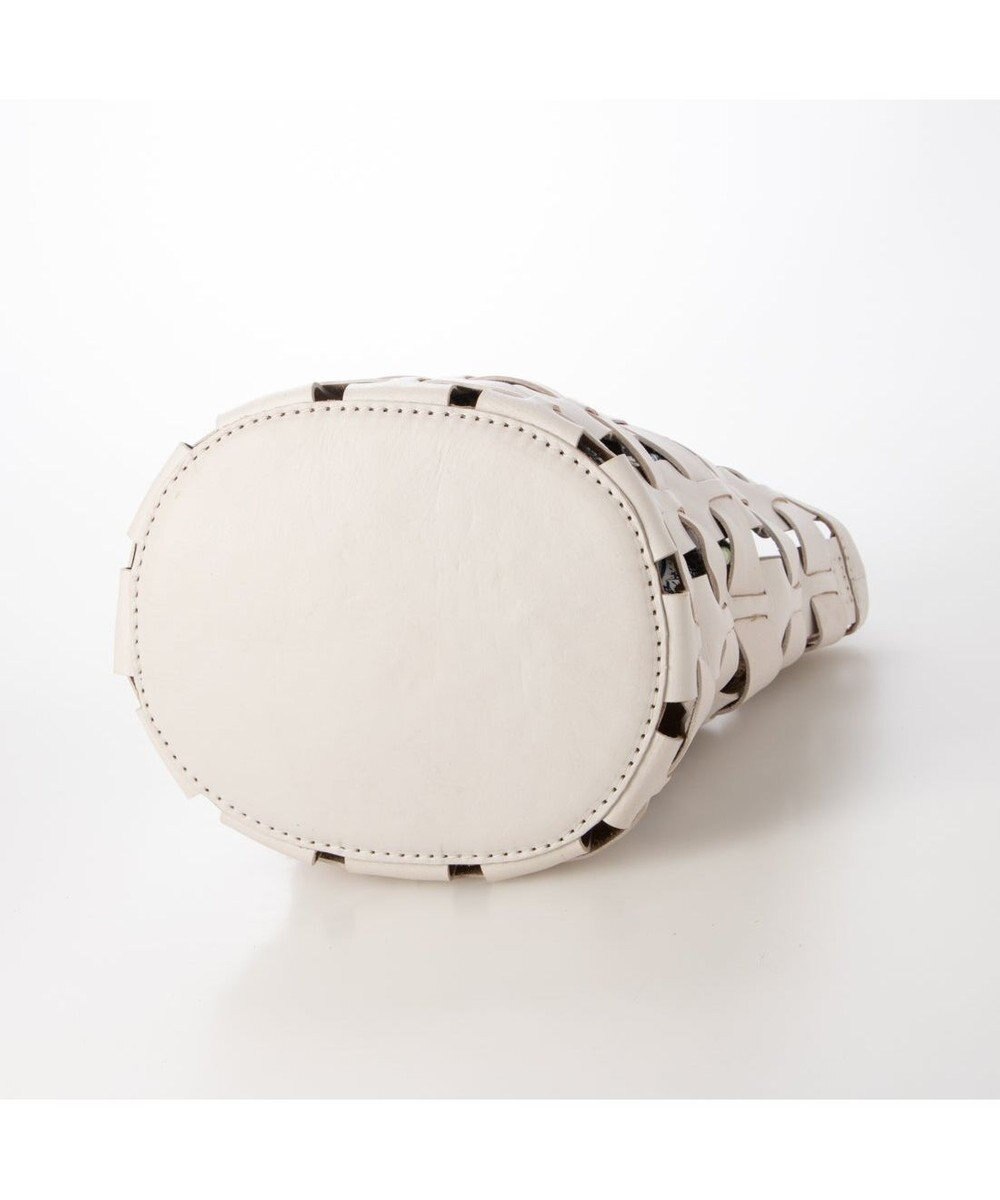 UNBILLION ピークスピーク PEAKS PEAK / 牛革透かし編みメッシュショルダートート 