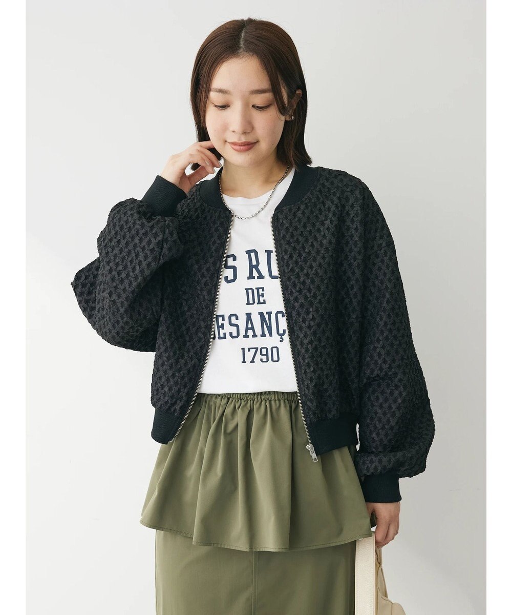 Green Parks ・ＳＵＧＡＲ　ＳＰＯＯＮ　エンボスチェックブルゾン 