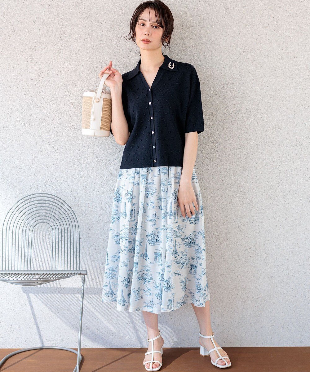 組曲 L 【先行予約・WEB限定】ポップコーンアーガイルスキッパー ニット 