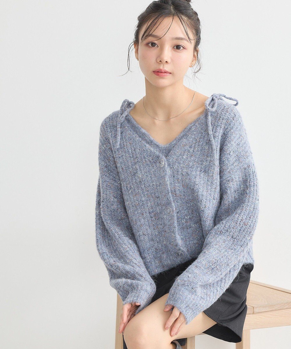 earth music&ecology 【WEB限定】SET2点ショートカーディガン＋リボンキャミソール 