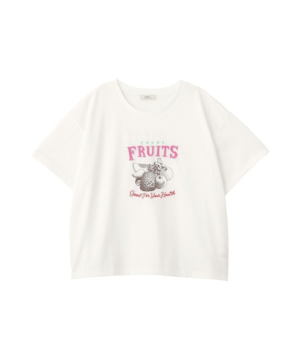 earth music&ecology 刺繍Tシャツ 