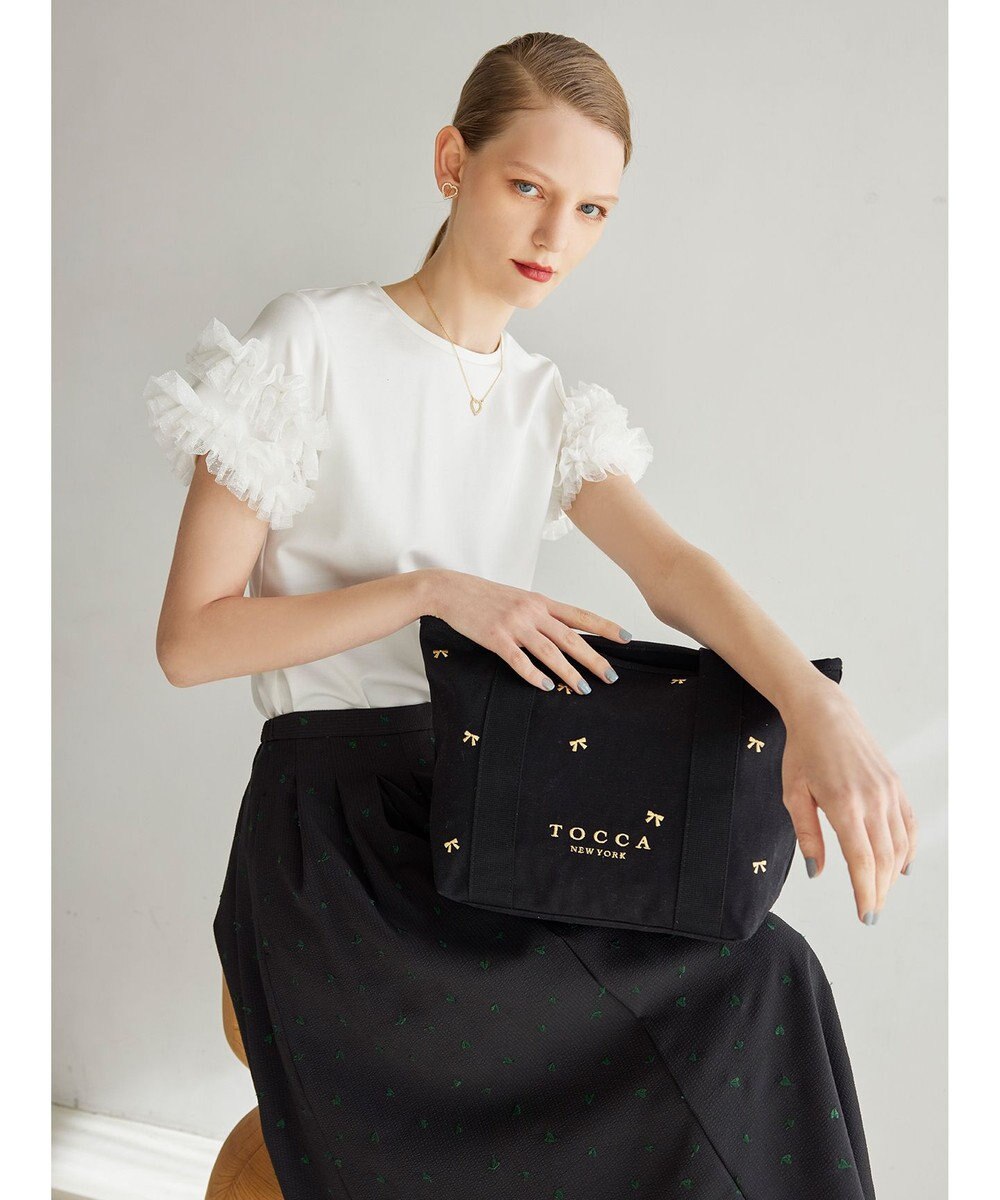 TOCCA 【大人百花コラボカラー有・WEB＆一部店舗限定】LUCKY SHOWER CANVASTOTE キャンバス トートバッグ 