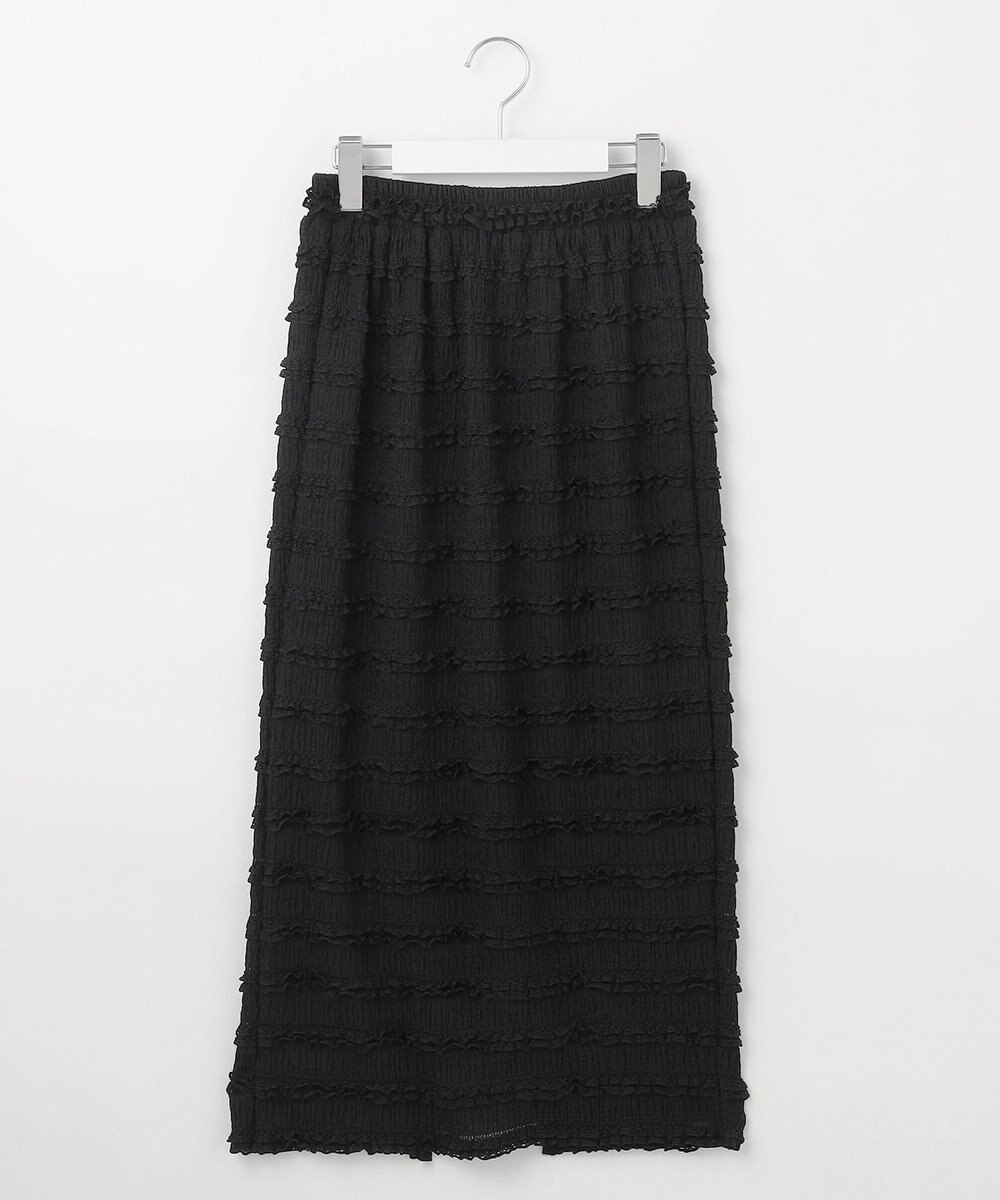 Feroux 【洗える】カットフリルＩラインスカート 