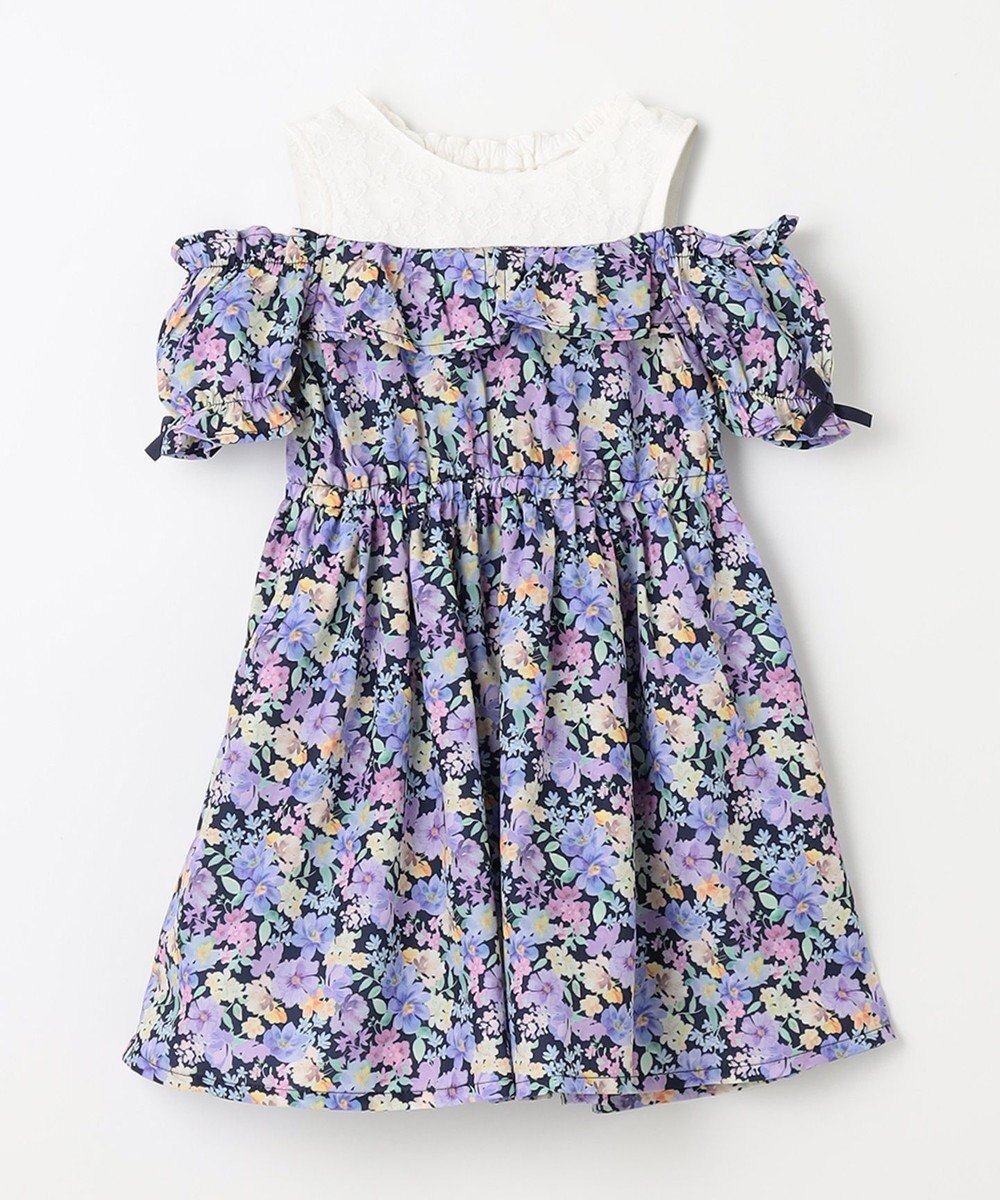 ANY KIDS オンオフショルダー ガーリー ワンピース 