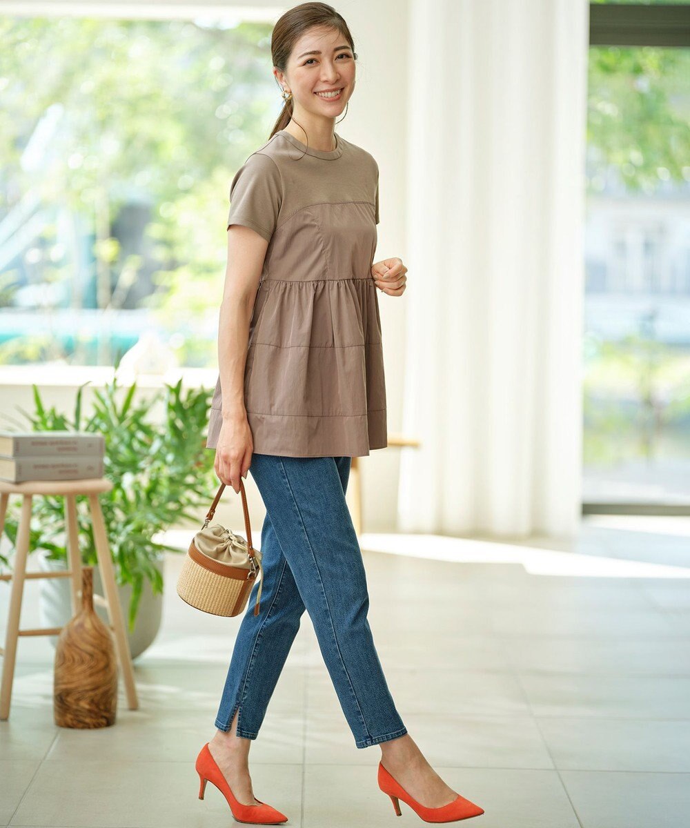 組曲 L 【接触冷感】ビスチェレイヤードTシャツ 