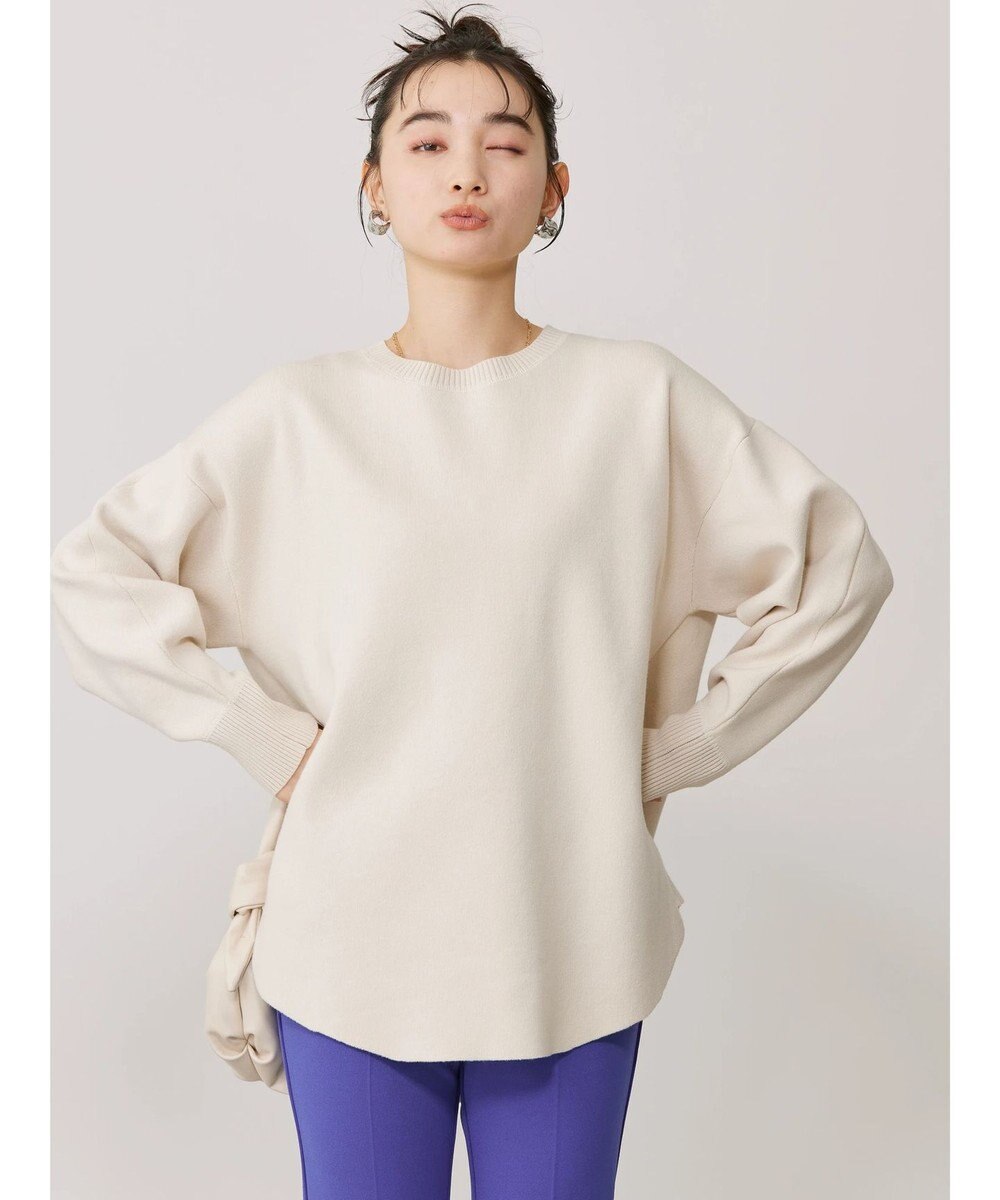 AMERICAN HOLIC ラウンドスウェットライクニットプルオーバー 