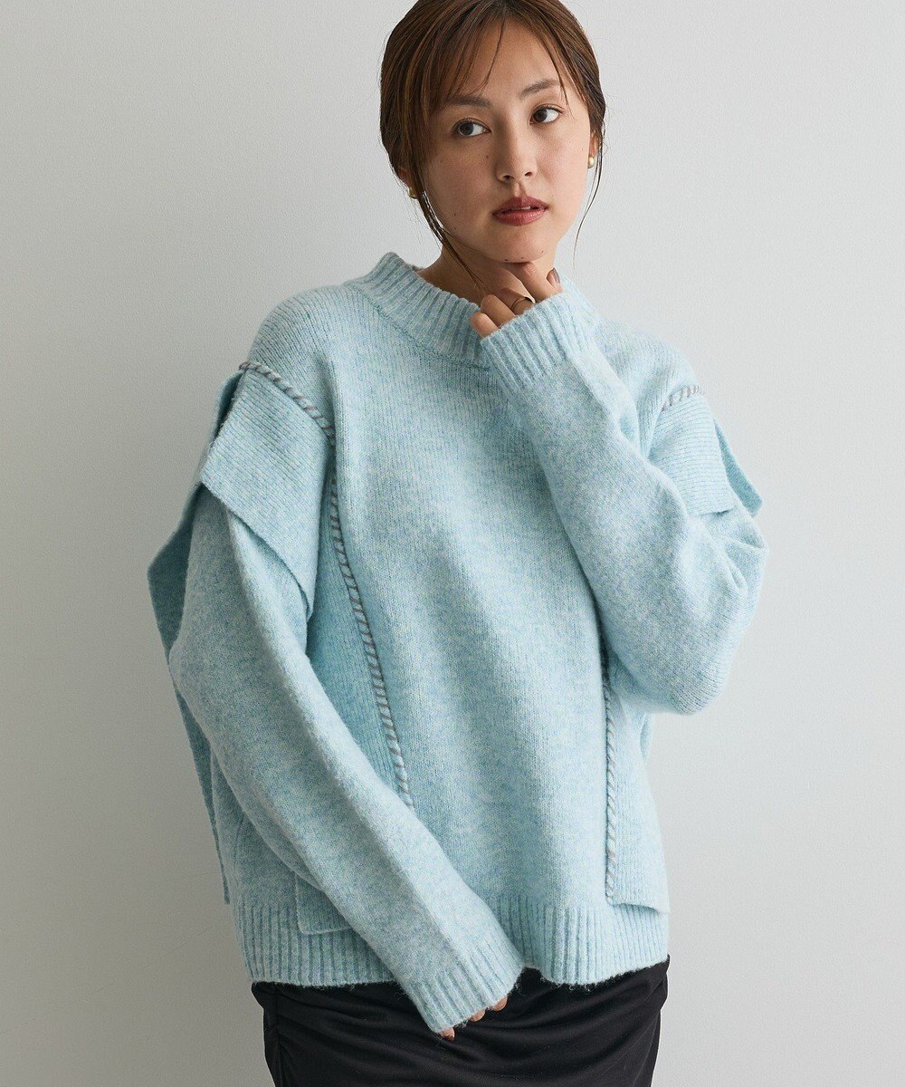 CRAFT STANDARD BOUTIQUE ハンドステッチデザインニットプルオーバー 