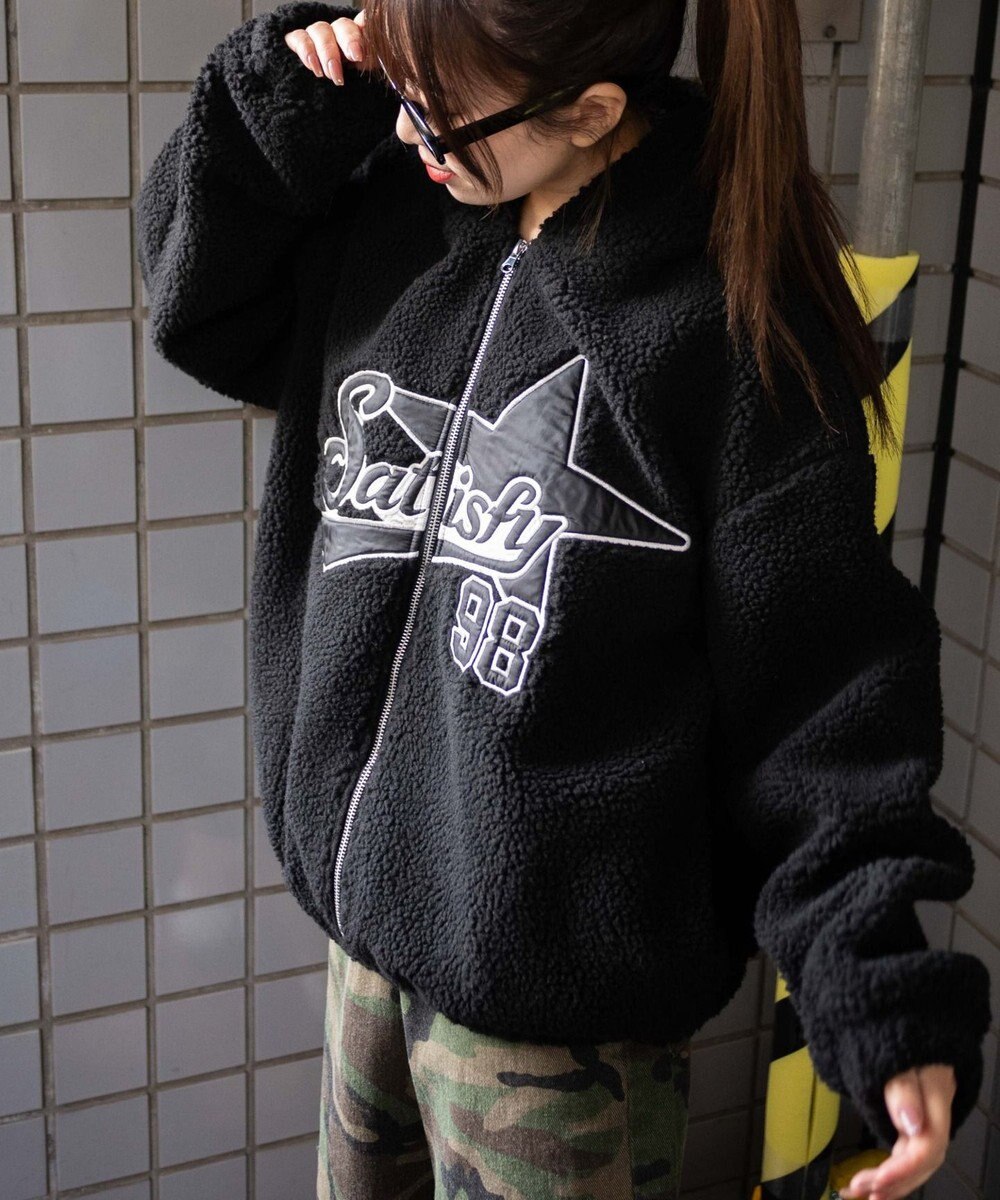 WEGO ロゴボアパーカー 