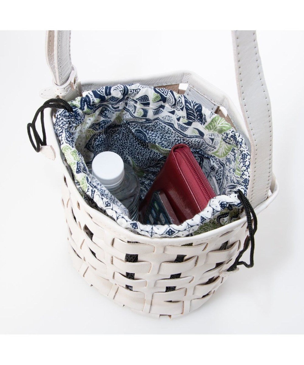 UNBILLION ピークスピーク PEAKS PEAK / 牛革透かし編みメッシュショルダートート 