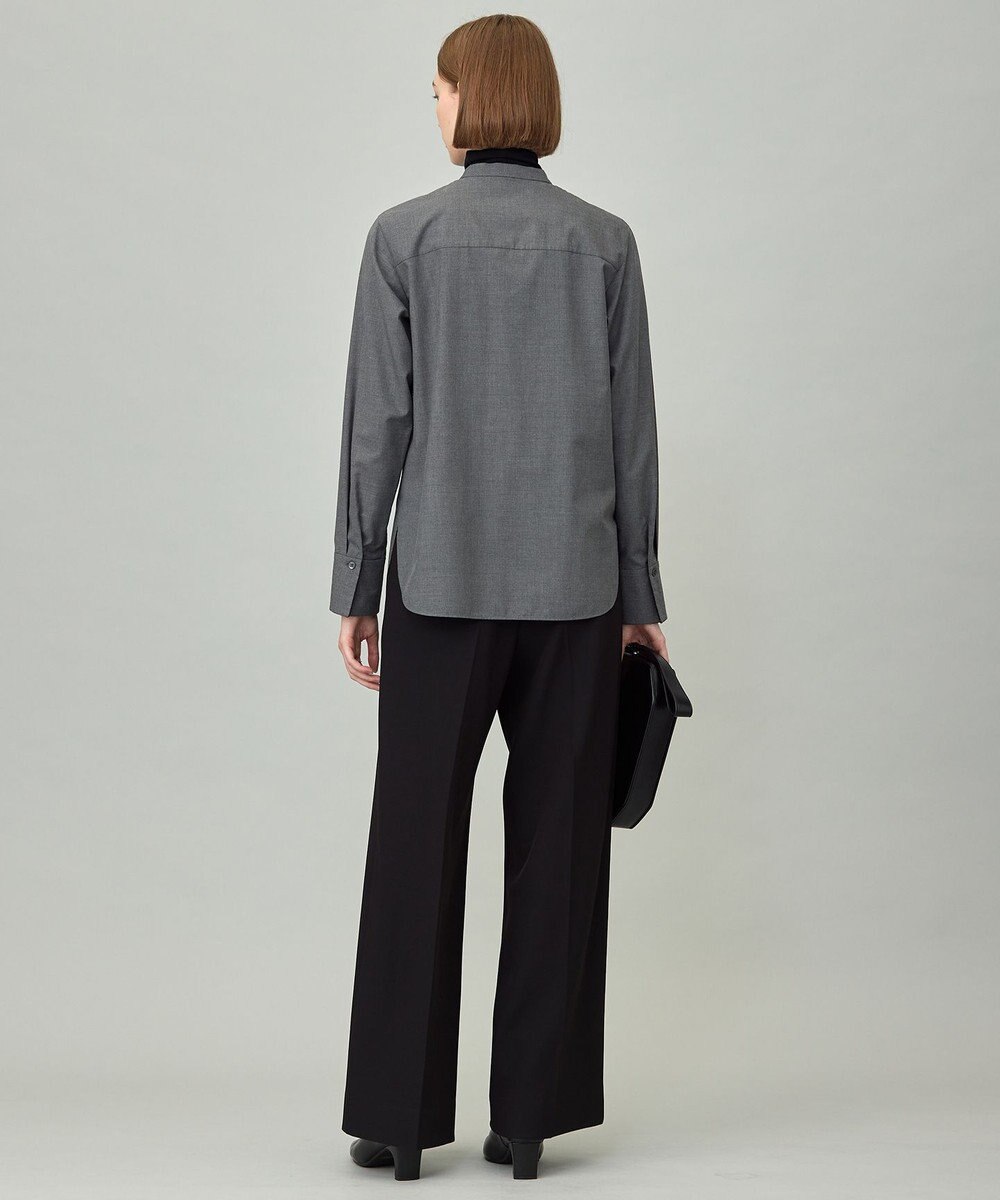 ICB 【洗える】 トリアセボディシェルピーチ ワイドパンツ 