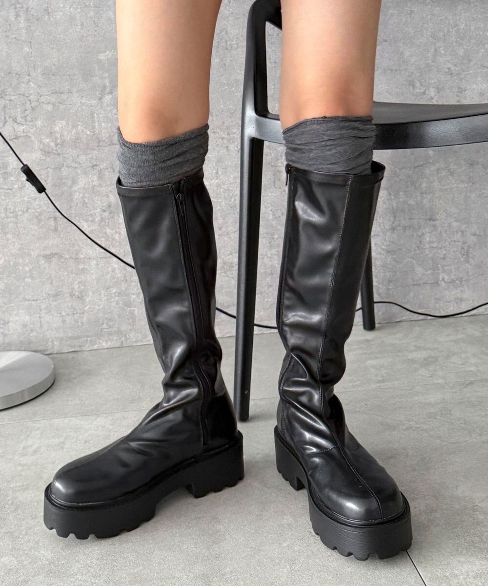 WEGO プレーンロングブーツ 