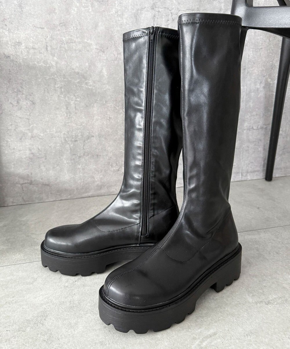WEGO プレーンロングブーツ 