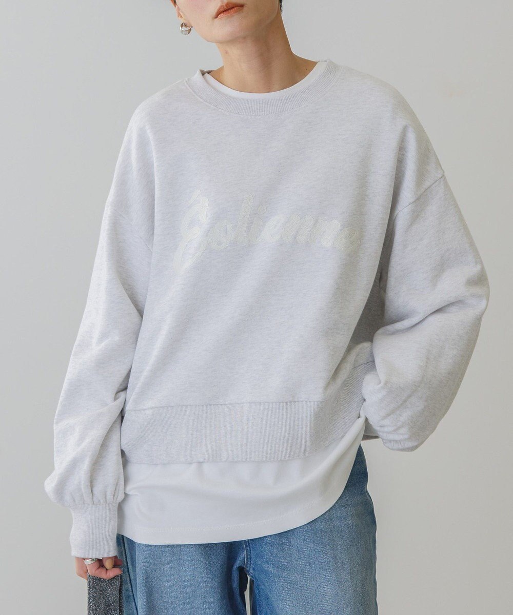 AMERICAN HOLIC チェーン刺繍スウェット 