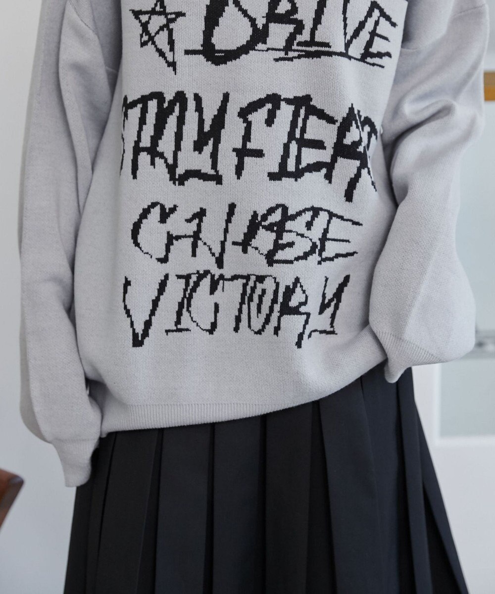 WEGO グラフィックニットBIGプルオーバー 