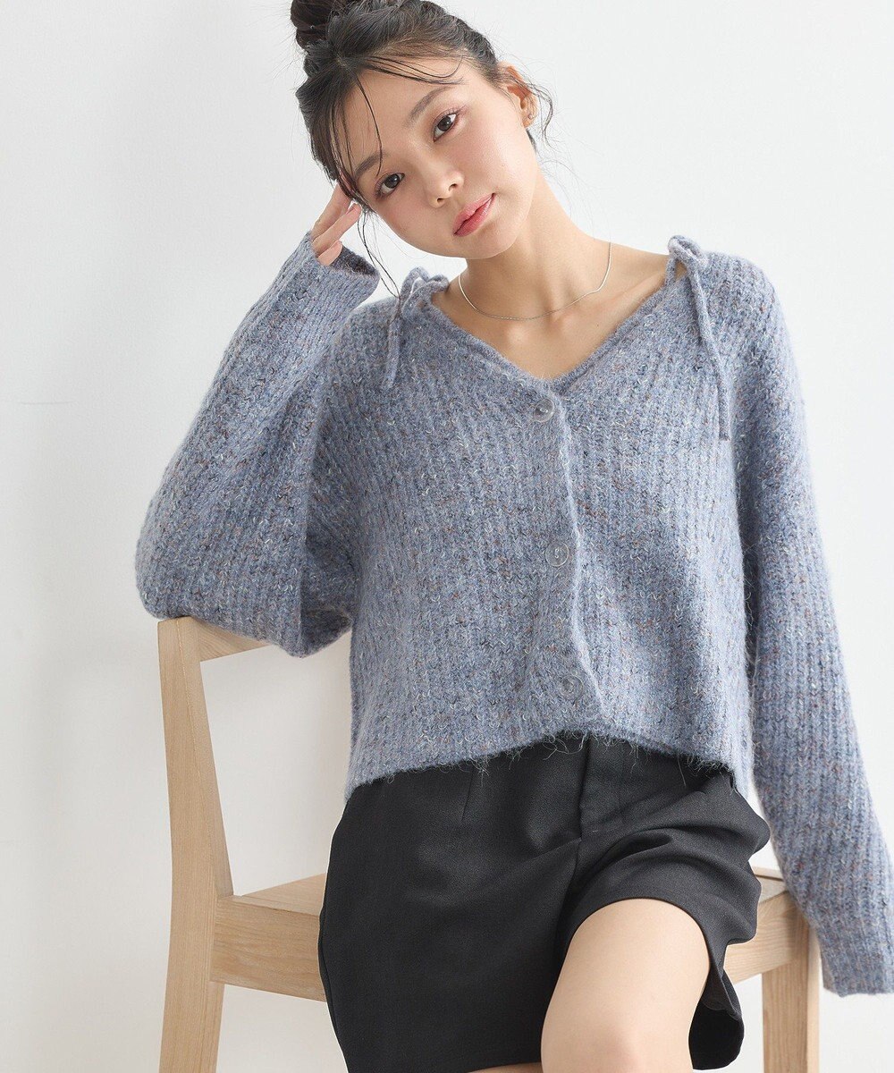 earth music&ecology 【WEB限定】SET2点ショートカーディガン＋リボンキャミソール 