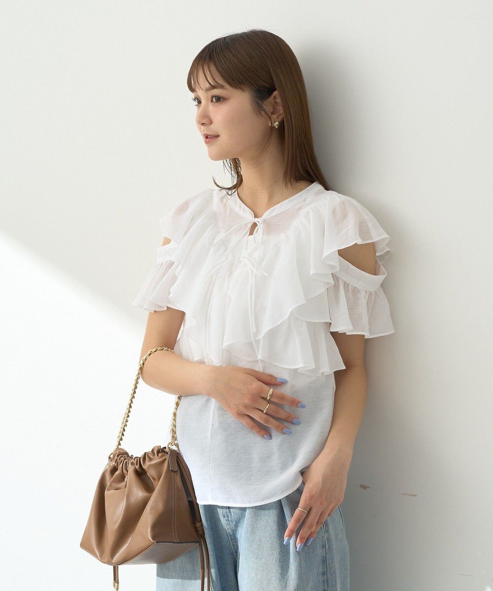 earth music&ecology ２ＷＡＹフリルブラウス 